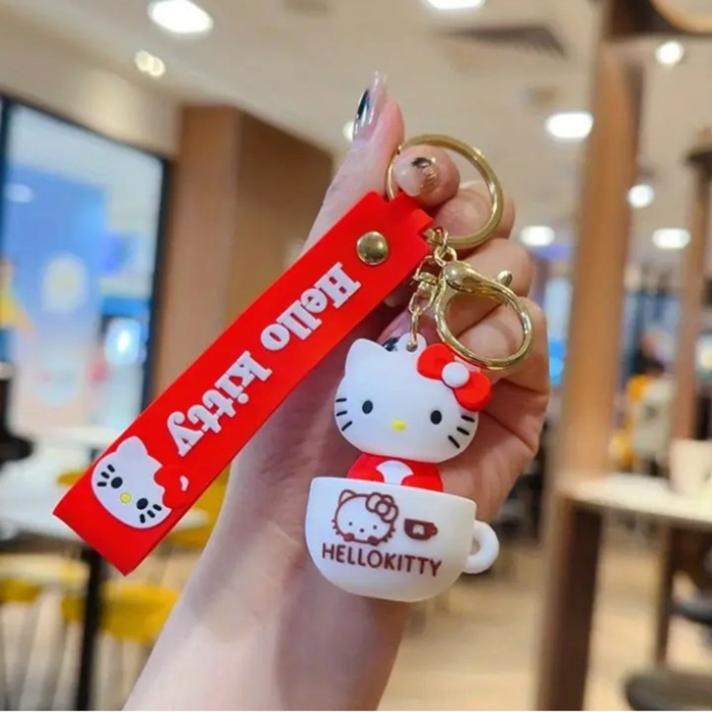Hello Kitty Red Keychain/Bag Charm - Picture 2 of 2